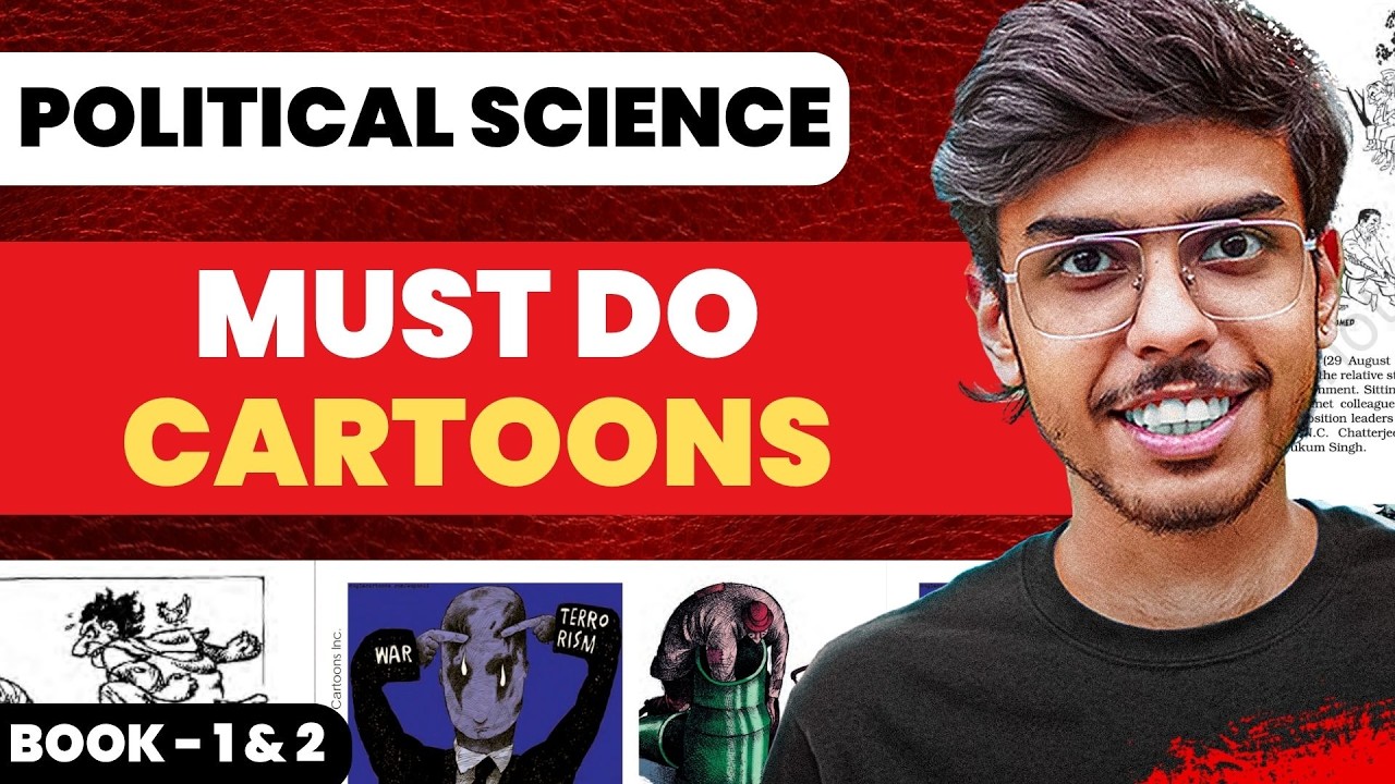 ALL IMPORTANT CARTOON Based Questions - Class 12 Political Science for Board Exam 2026 CBSE