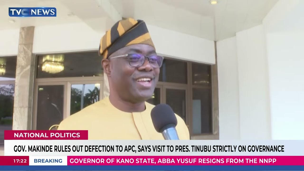 Gov. Makinde Rules Out Defection To APC, Says Visit To Pres. Tinubu Strictly On Governance