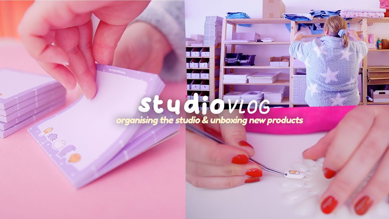 STUDIO VLOG ❀ Unboxing new products & organising the studio.