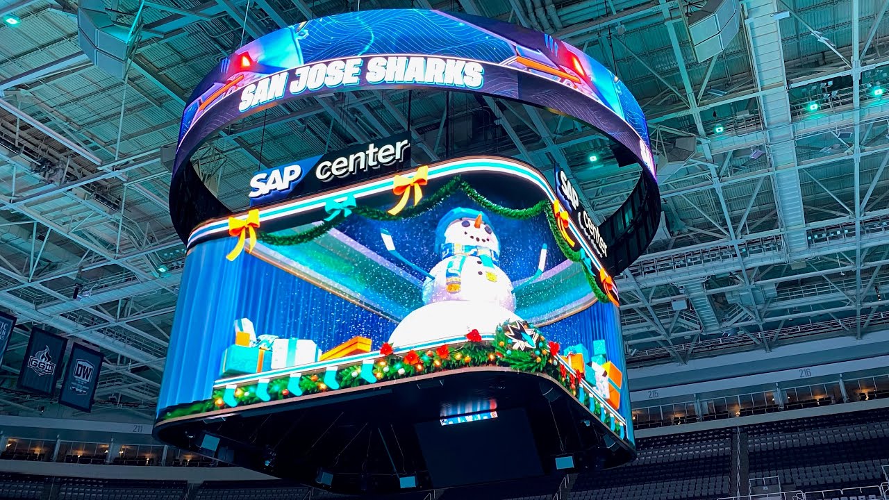 SAP Center: New 3D Scoreboard!