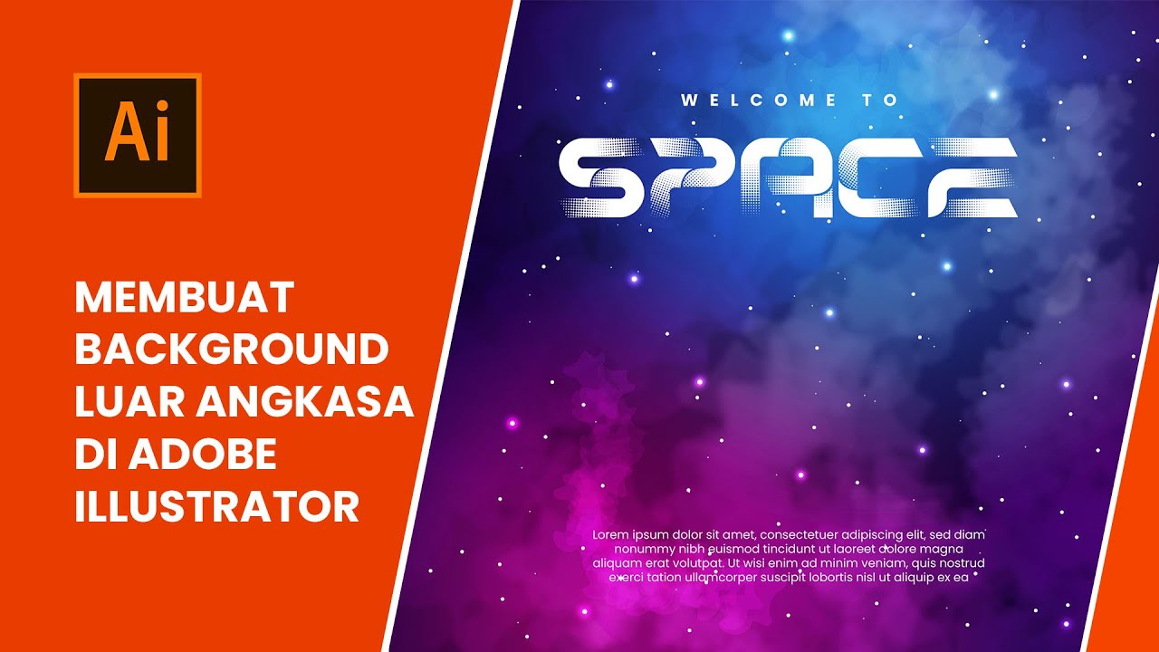 Cara Membuat Desain Background Adobe Illustrator | Tutorial Adobe Illustrator Terbaru