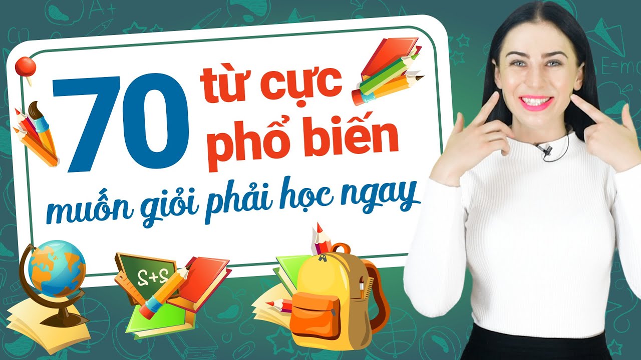 70 TỪ VỰNG TIẾNG ANH THÔNG DỤNG TRONG GIAO TIẾP HÀNG NGÀY - Học tiếng Anh Online (Trực tuyến)