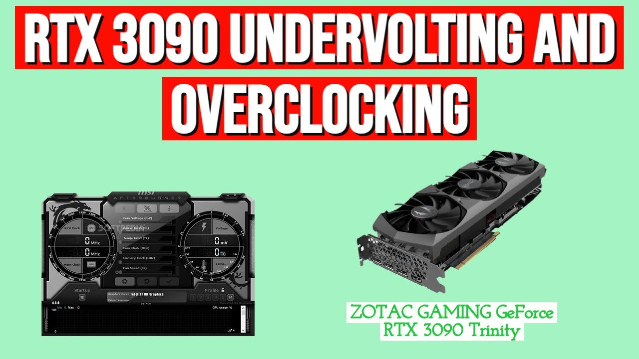 Понижение напряжения и разгон RTX 3090/3080 — руководство (на ZOTAC Trinity RTX 3090)