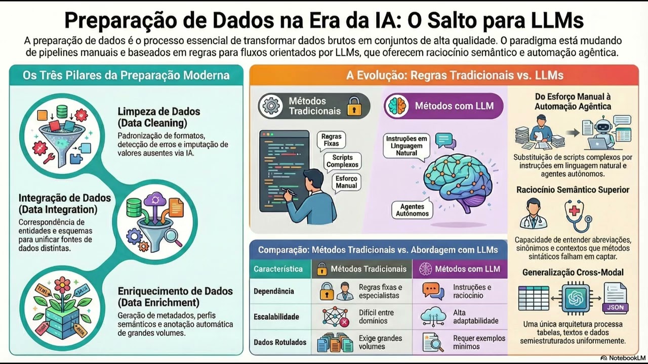 A Transformação da Preparação de Dados com Modelos de Linguagem Grandes (LLMs)