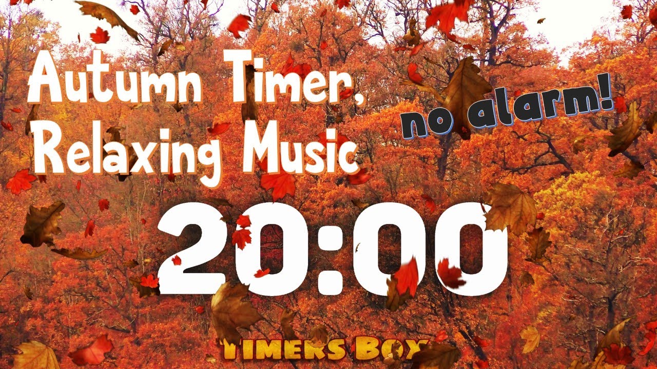 🍁 Fall 20 Minute Timer with Relaxing Piano 🎹 Perfect for Meditation, Reading, and Calming Moments! 🍂