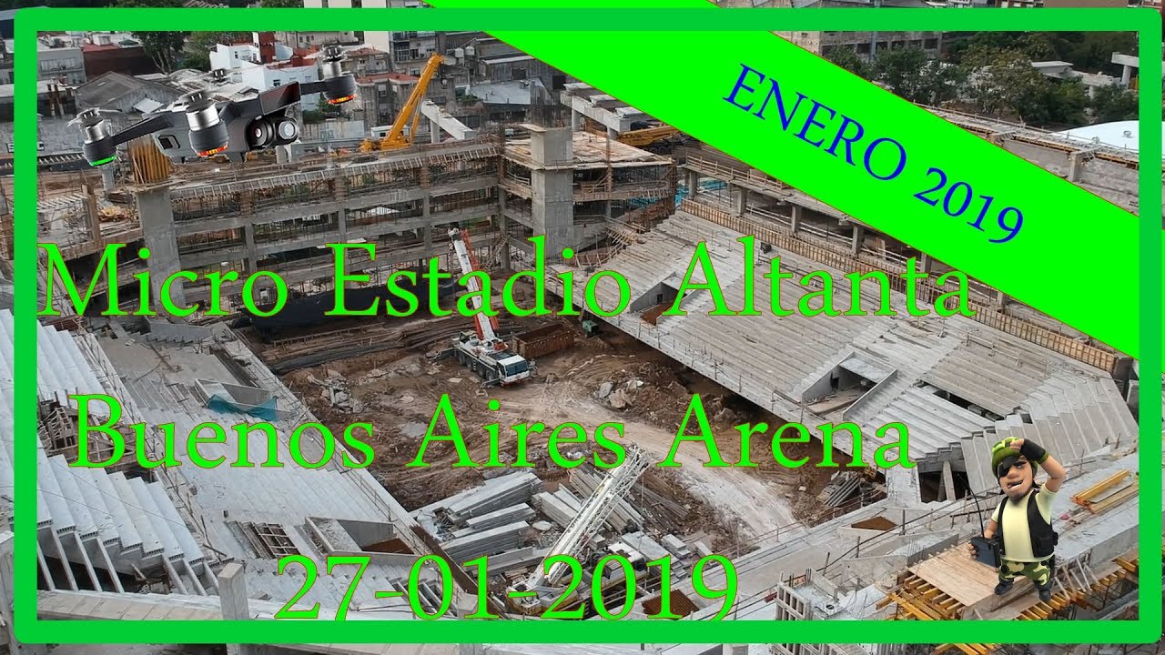 microestadio movistar arena - villa crespo Drone enero 2019
