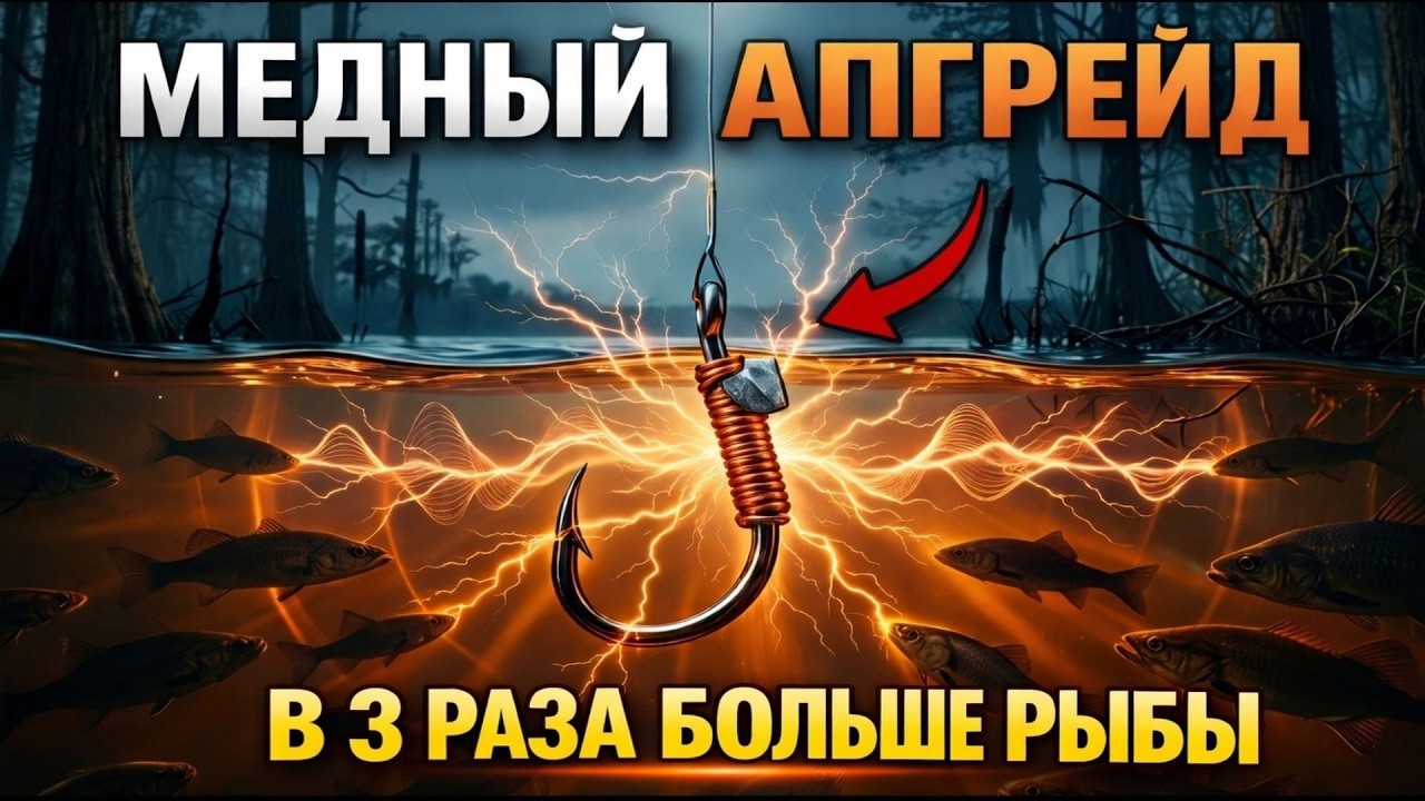 Медная проволока на крючке — забытый трюк, который утраивает улов