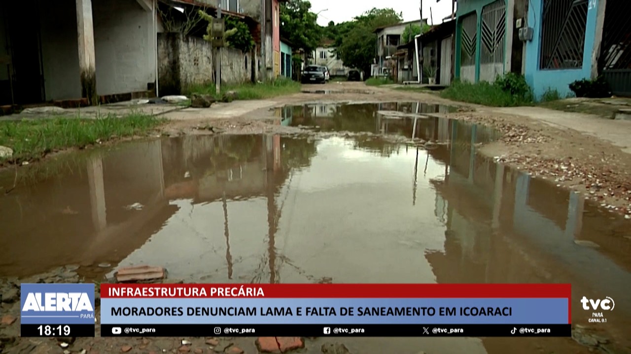 Moradores denunciam problemas de infraestrutura na passagem Armando Mendonça, em Icoaraci
