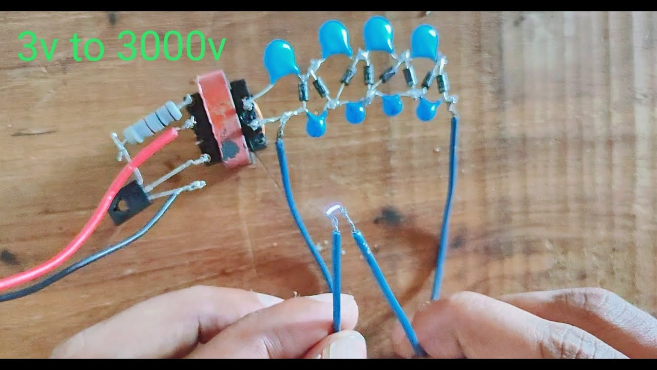 3v to 3000v stun gun circuit  || sk creatives
