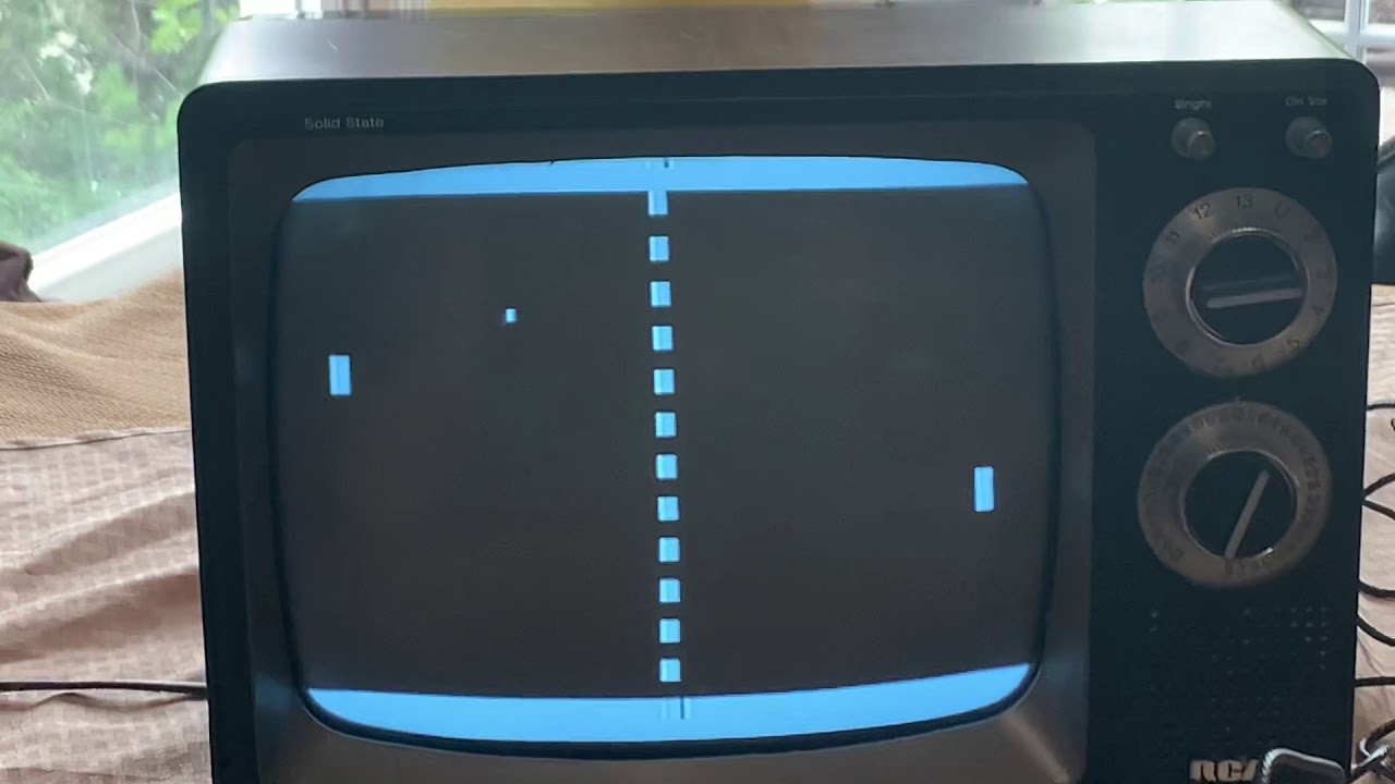 Pong Sears Telegames playthrough #2