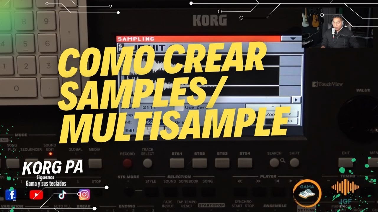 COMO HACER SAMPLES | KORG PA | GAMA Y SUS TECLADOS