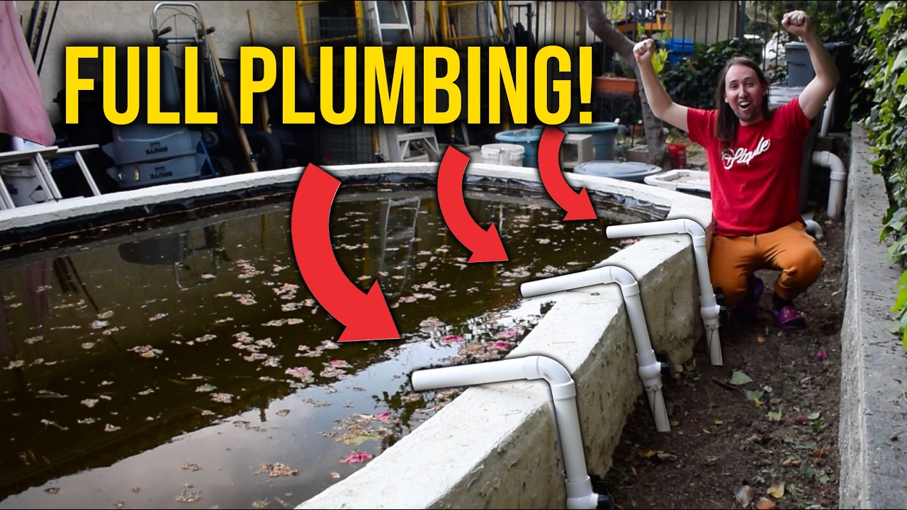 DIY Pond Filter Build – Full Plumbing Installed