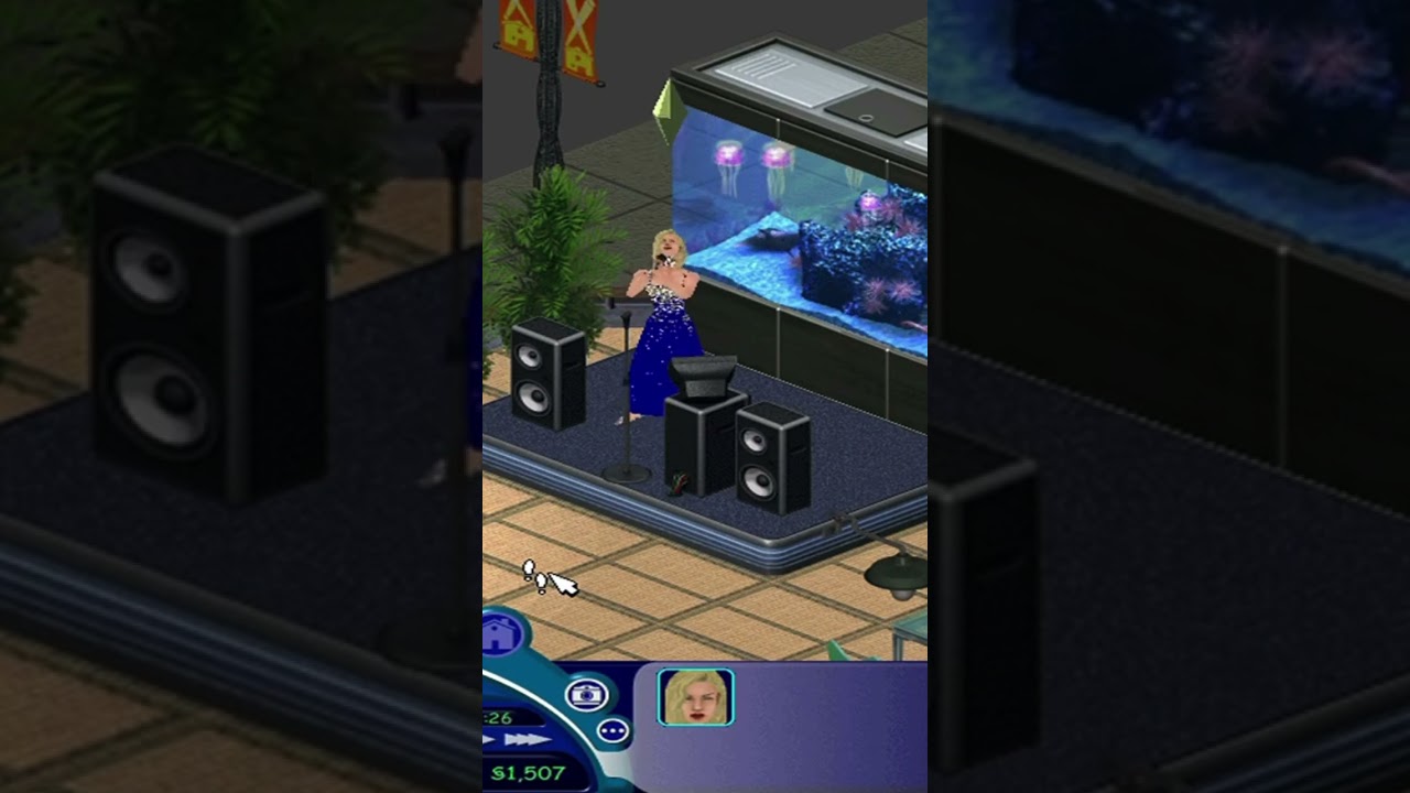 Singing Rock in Sims 1 Superstar