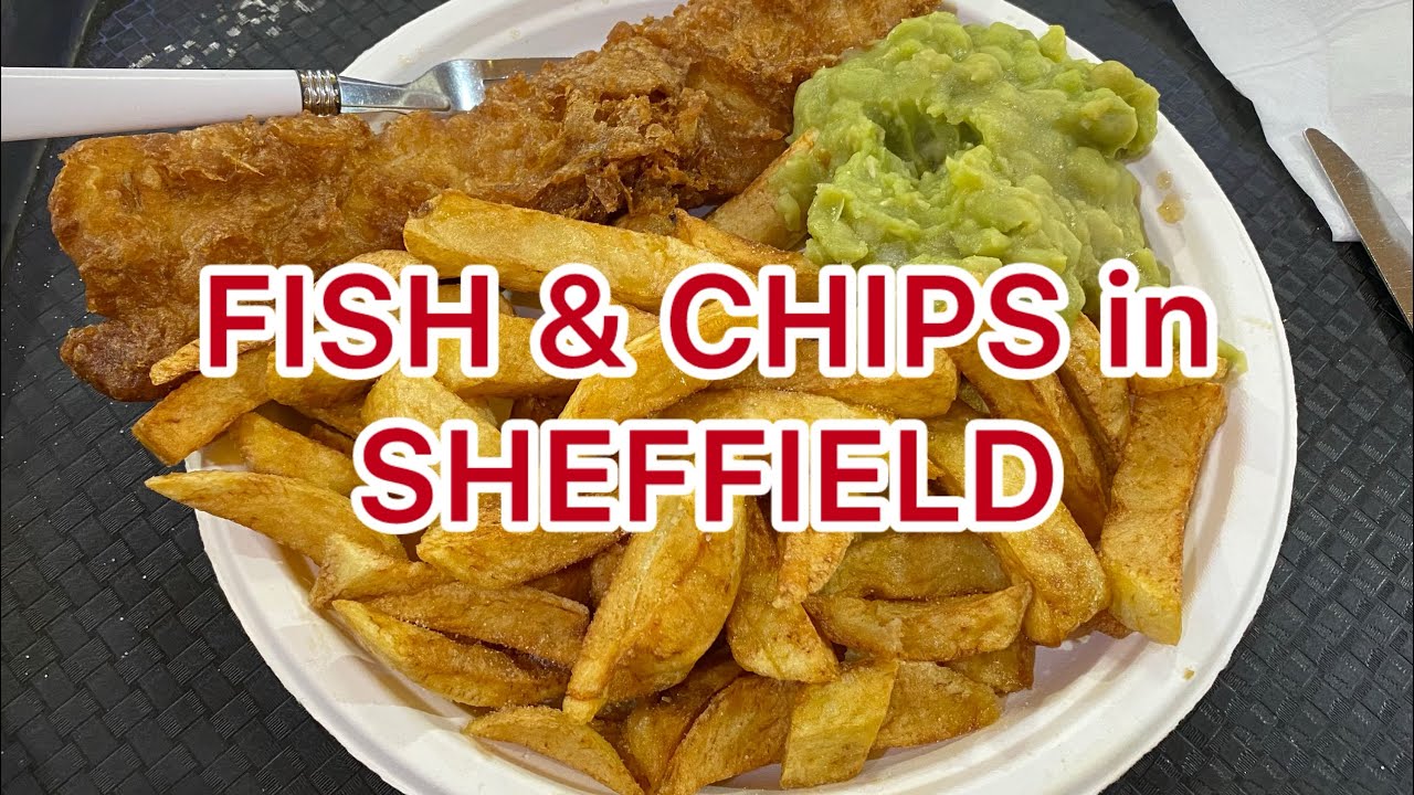 FISH & CHIPS at The Market Chippy, SHEFFIELD. Beers at The Sheaf View.