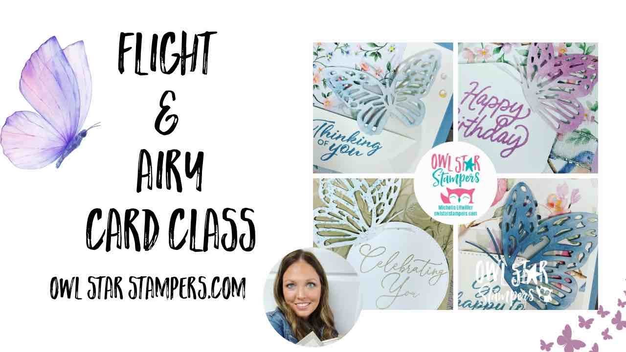 Making 4 Beautiful Cards with the Stampin’ Up! Flight and Airy Designer Series Paper | Online Class