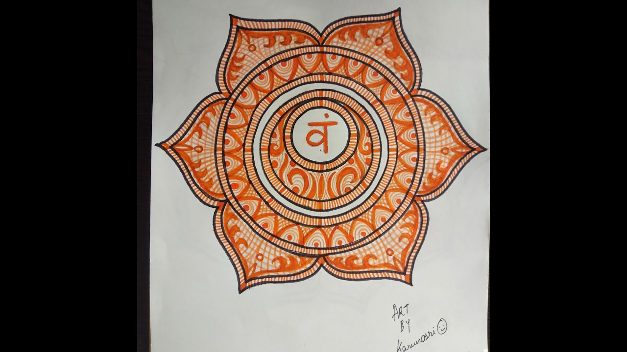MANDALA ART || Detailing of Sacral Chakra ( SVADHISTHANA )