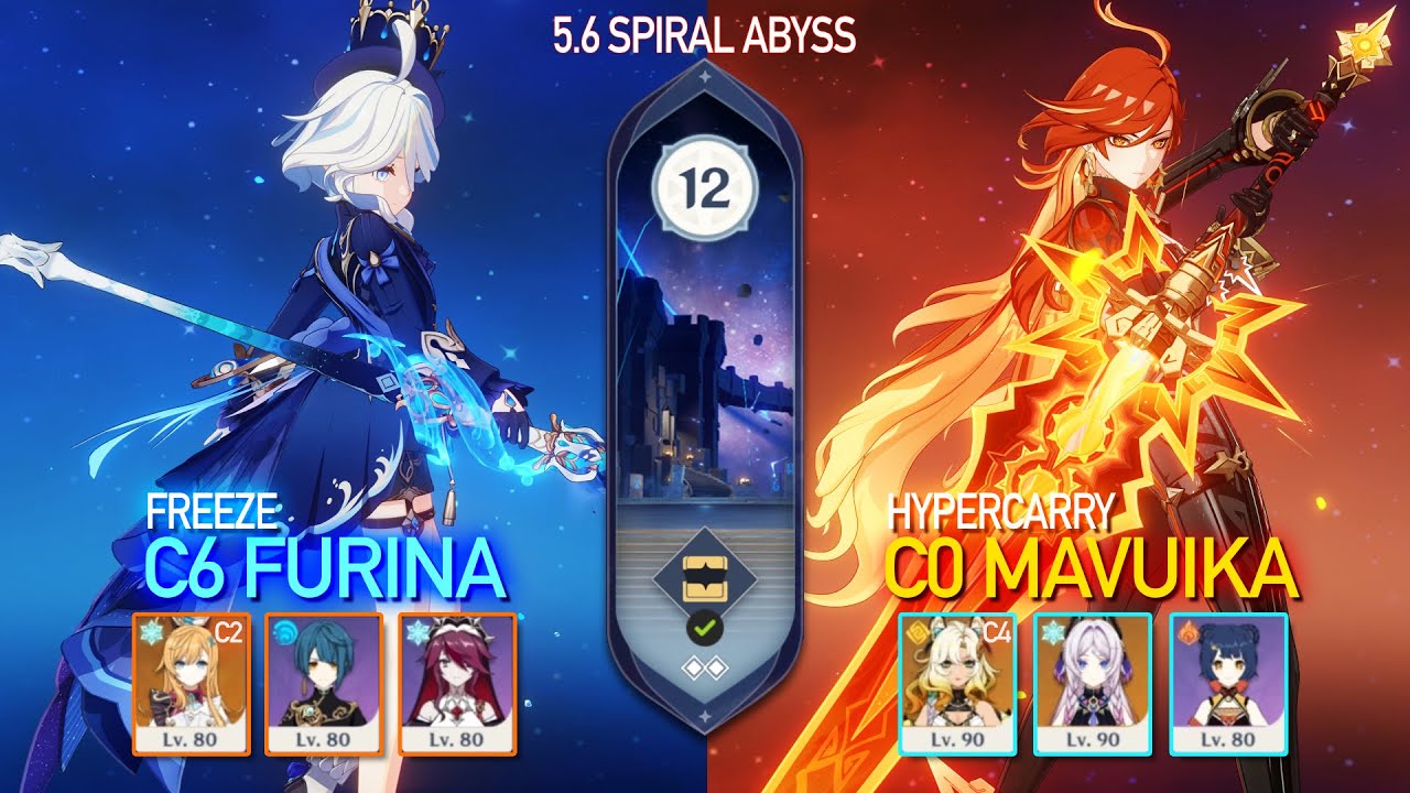 C6 Furina C2 Escoffier & C0 Mavuika C4 Xilonen | Spiral Abyss 5.6 | Genshin Impact