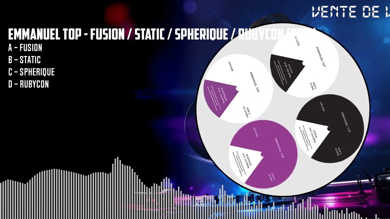 EMMANUEL TOP - FUSION / STATIC / SPHERIQUE / RUBYCON (2x12) [BLACK] (ATR-2506)