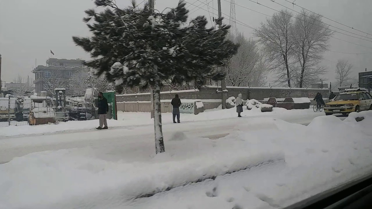 Beautiful Unbelievable Heavy Snow Kabul