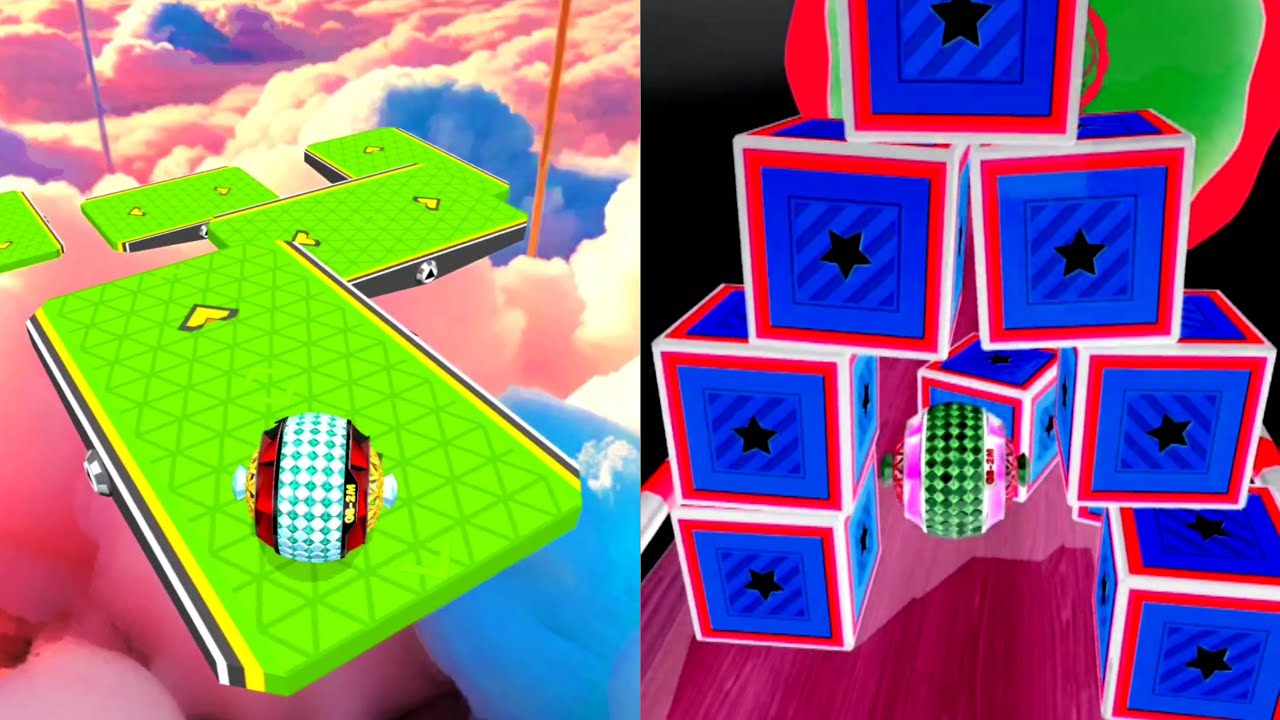 Going Balls: Reverse Night Mode vs Normal &ndash; INSANE Comparison Run! #Gaming #Ball