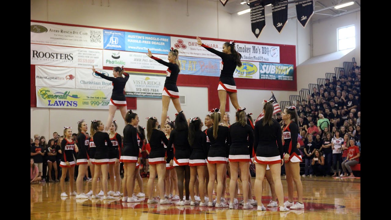 Vista RIdge Cheer 1st Pep Rally Sept 9 2016