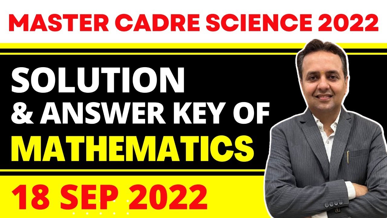 Master Cadre Math 2022 Answer Key | Chetan Setia | Math Tricks | Best Coaching For Master Cadre