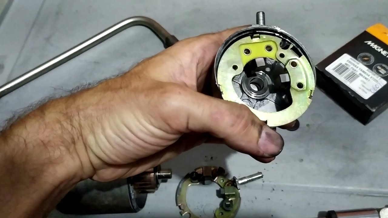 COMO DESMONTAR o MOTOR de PARTIDA  da fazer 600 / XJ 6