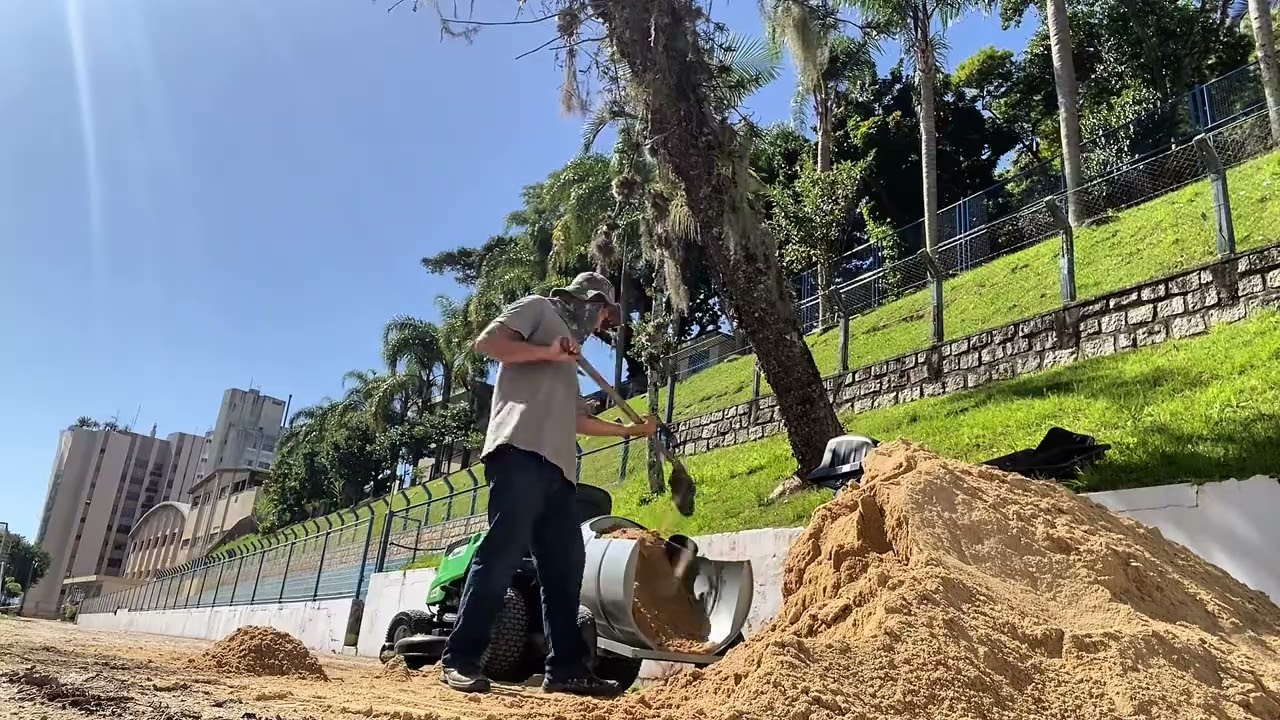 Topdressing Campo de Futebol - Col&eacute;gio Catarinense