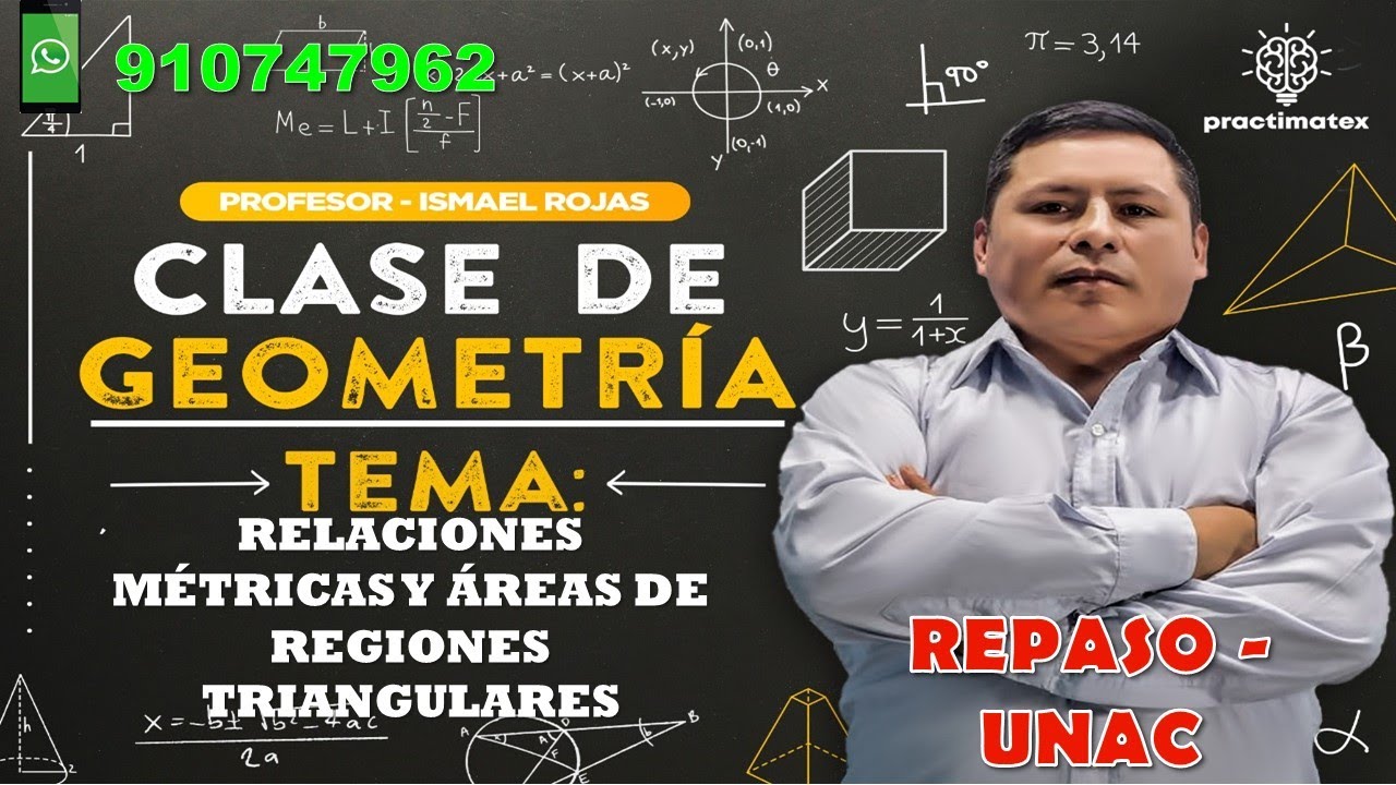 REPASO GEOMETRÍA UNAC - RELACIONES MÉTRICAS Y ÁREAS DE REGIONES TRIANGULARES
