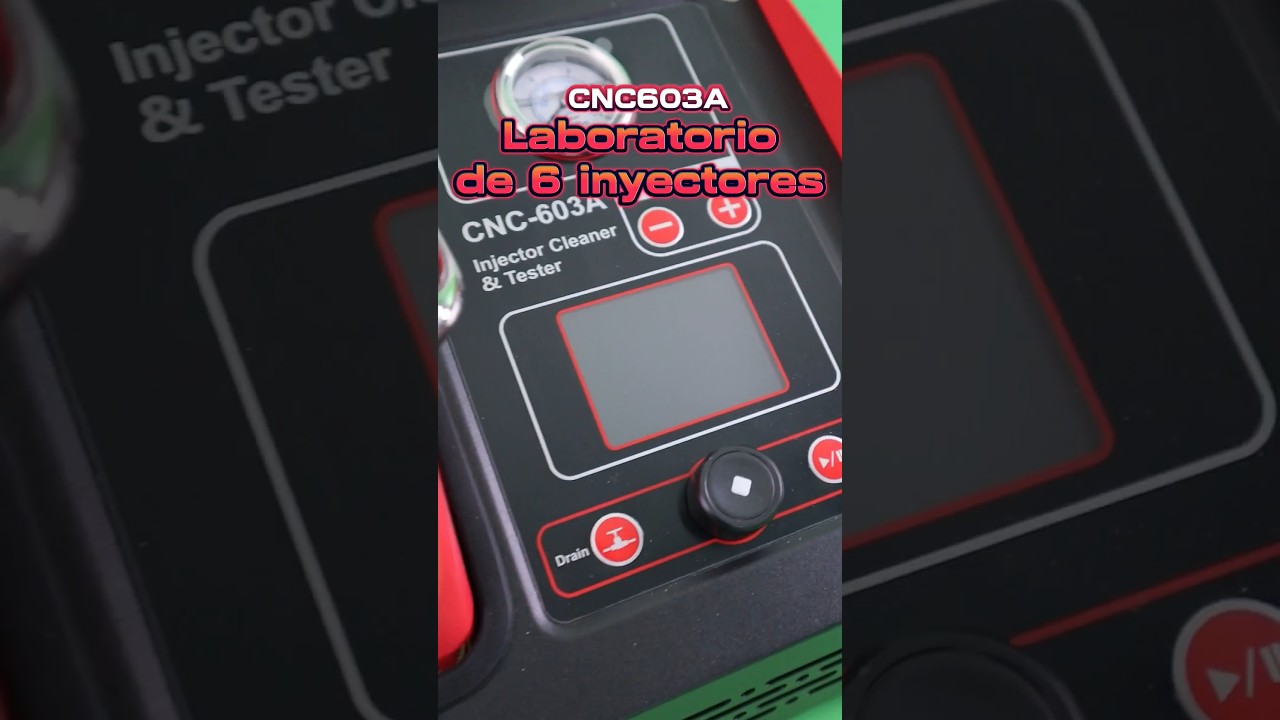Close Up al Laboratorio de limpieza de inyectores Launch 603A🚗