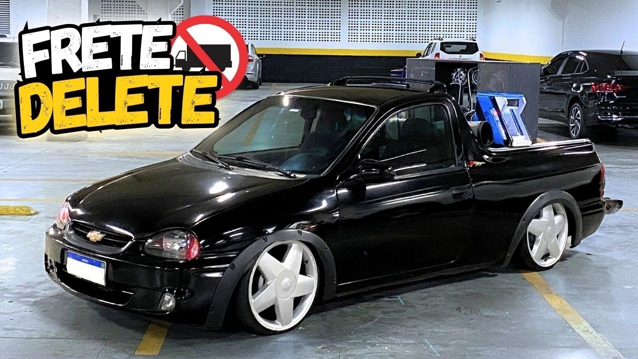FRETE SÓ O SOM 🔈 GM PICKUP CORSA 1.6 REBAIXADO NAS RODAS 18 WIND - DIFÍCIL DE ACHAR!