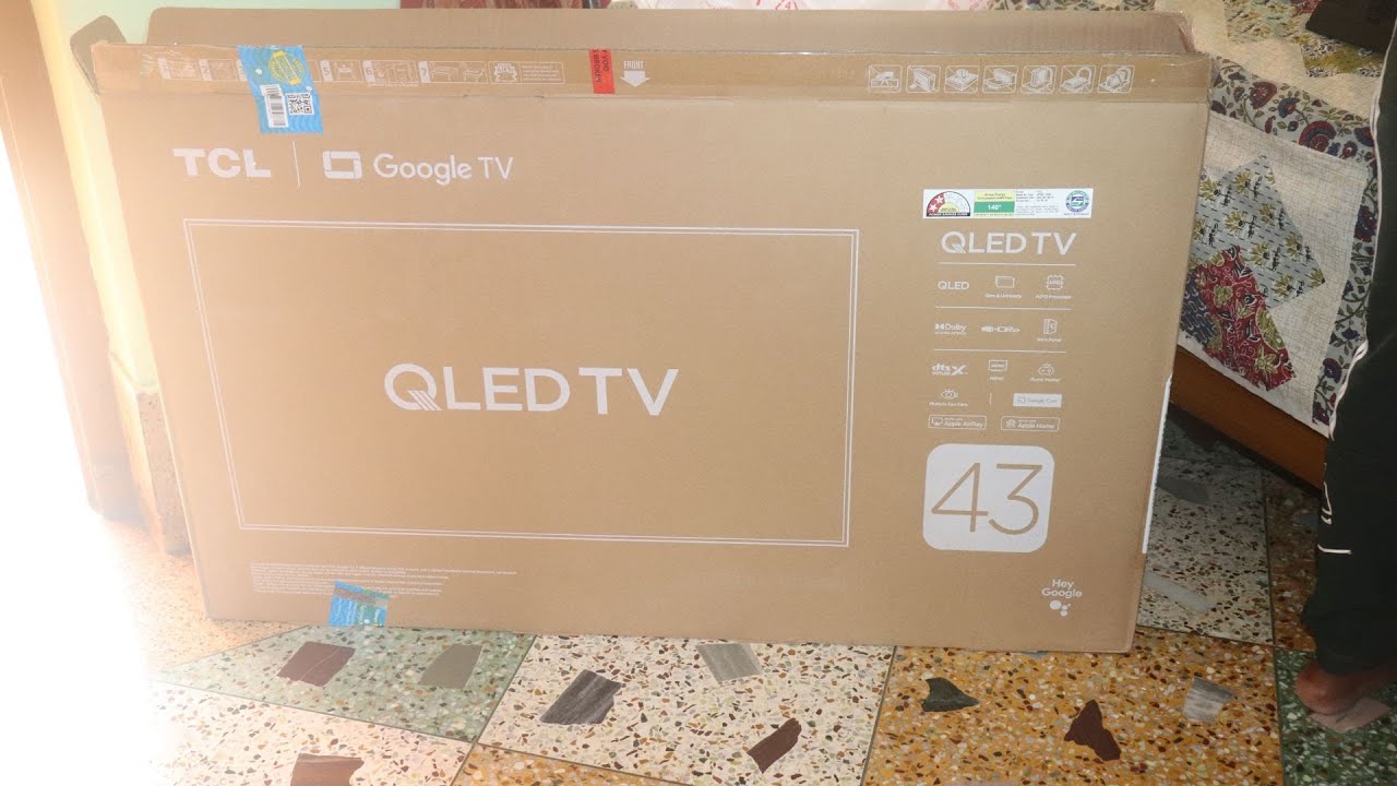 TCL T6C 108 cm (43 inch) QLED Ultra HD (4K) Google TV 2025 Edition with HDR10+ UNBOXING & FIRST LOOK