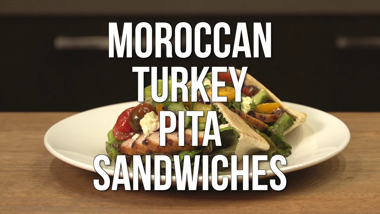 Moroccan Turkey Pita Sandwiches