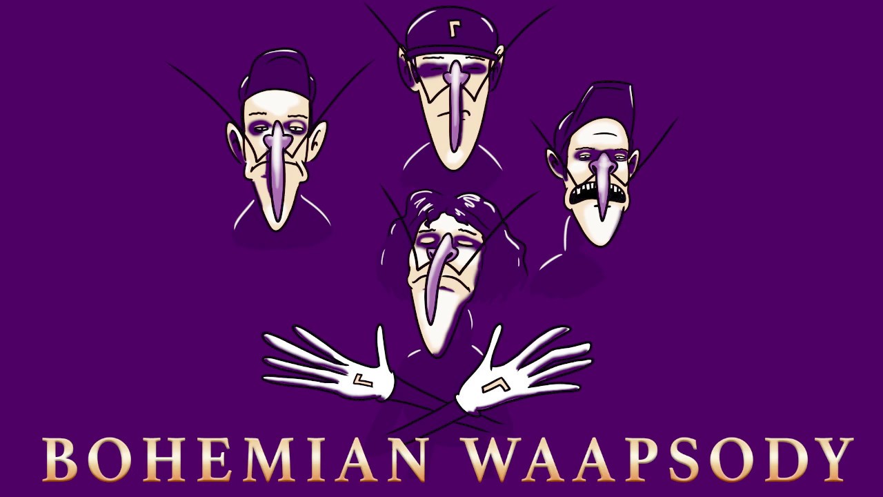 Bohemian WAApsody (Queen sung by five Waluigis)