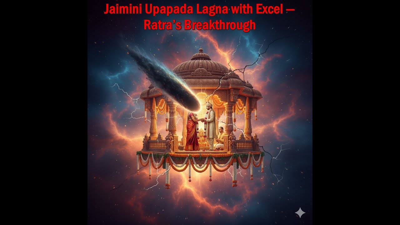 Marriage Karma Mapped — Jaimini Upapada Lagna with Ratra’s Method in Excel