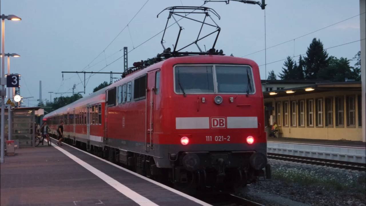 Bad Friedrichhall Hbf mit 111, 185 , 152, Bauzug,...