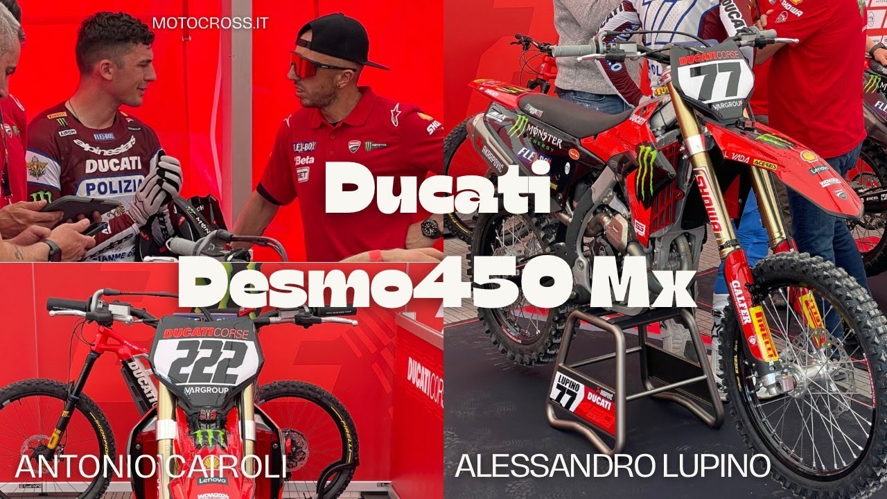 DUCATI DESMO450 MX | Italian motocross championship Mantova | Alessandro Lupino & Antonio Cairoli
