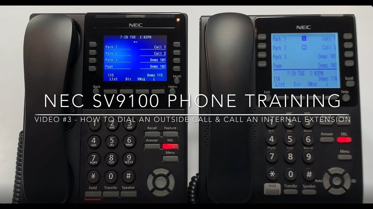 Video #3 - How To Dial An Outside Call & Call An Internal Extension