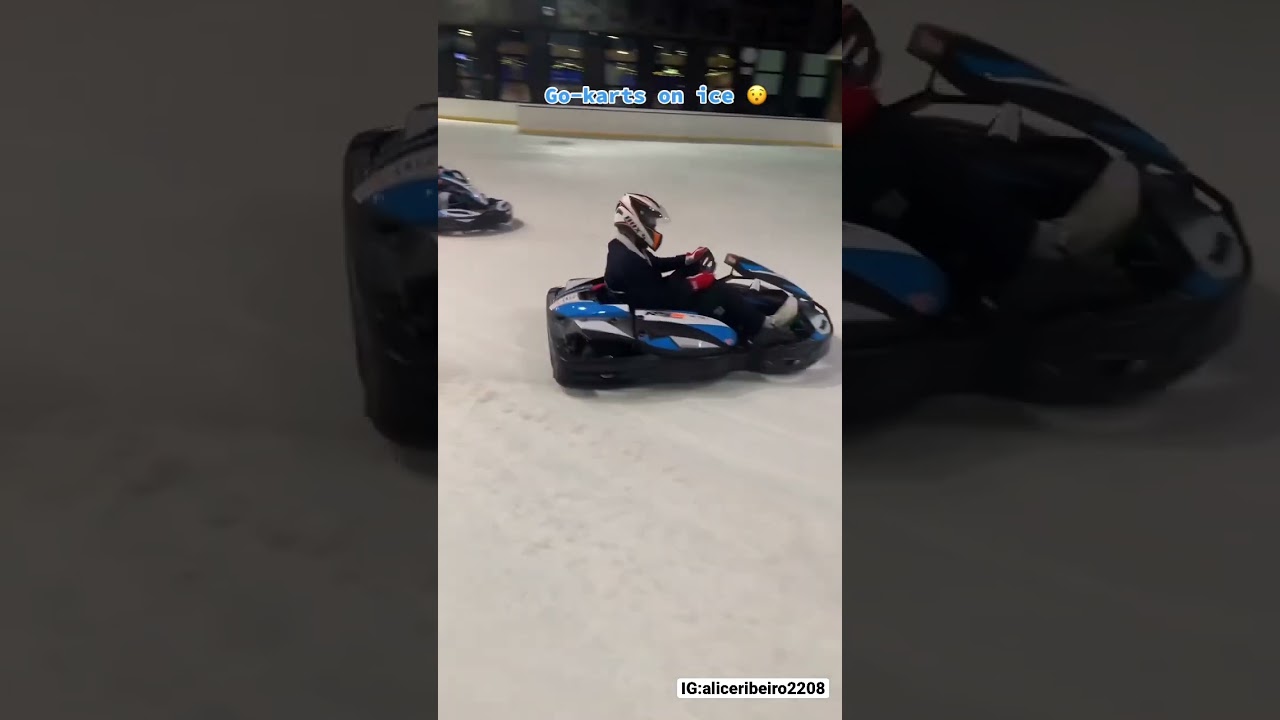they turned an ice rink into a go kart track #trending #prank