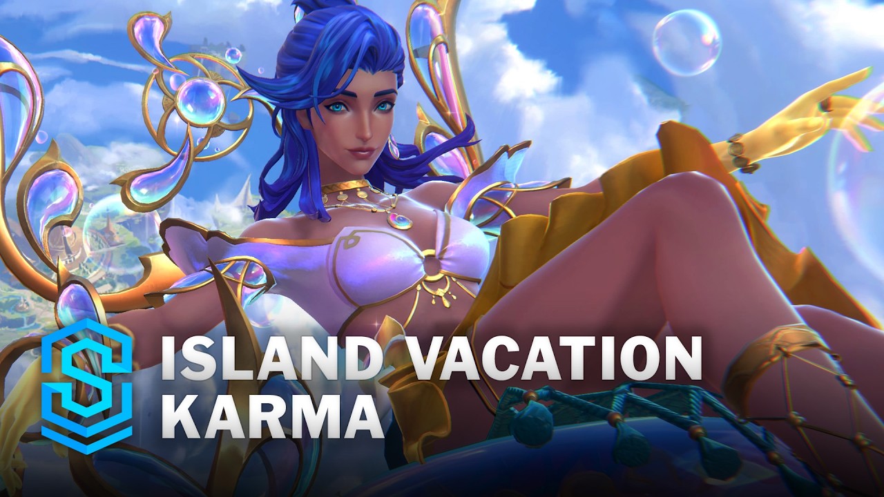 Island Vacation Karma Wild Rift Skin Spotlight