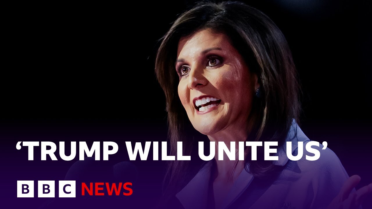 Donald Trump's defeated Republican rivals endorse him at convention | BBC News