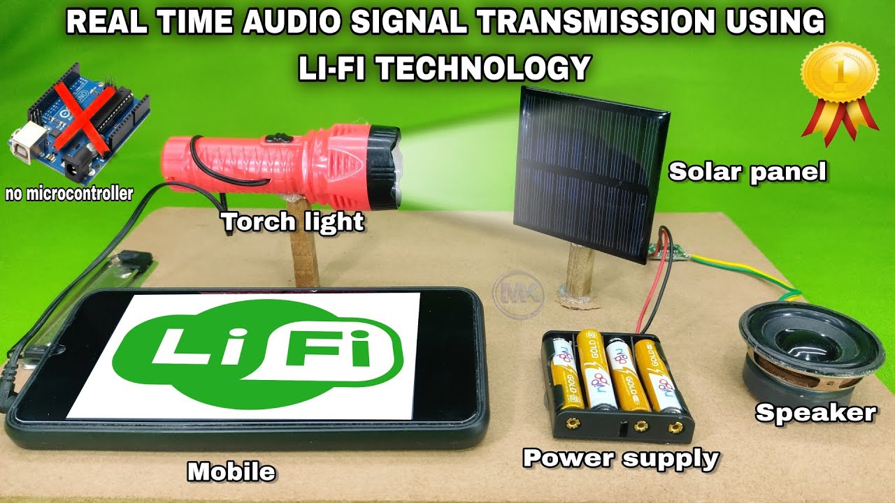 how to make lifi technology based project || Best electronics science project