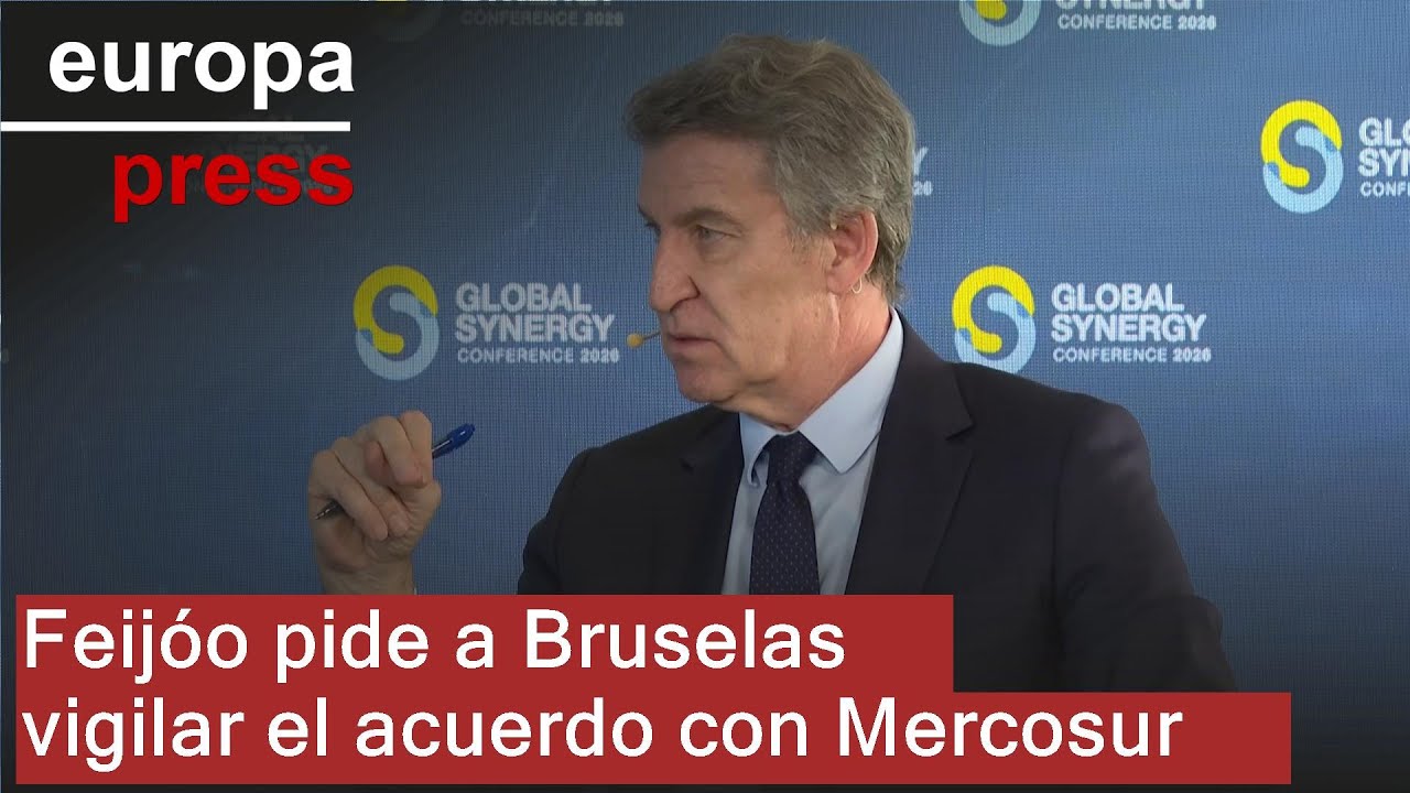 Feijóo pide a Bruselas vigilar el acuerdo con Mercosur