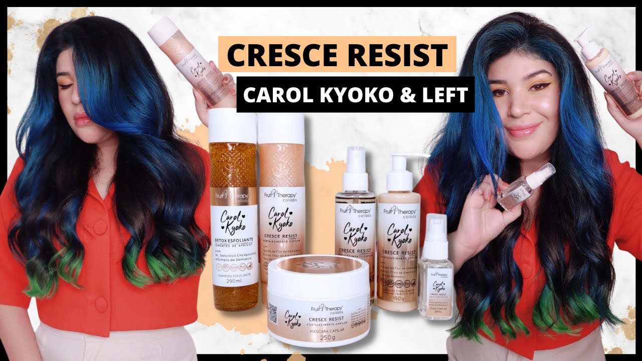 🧡 CRESCE RESIST Carol kyoko + Left Cosméticos: Crescimento e fortalecimento capilar [Vegano]