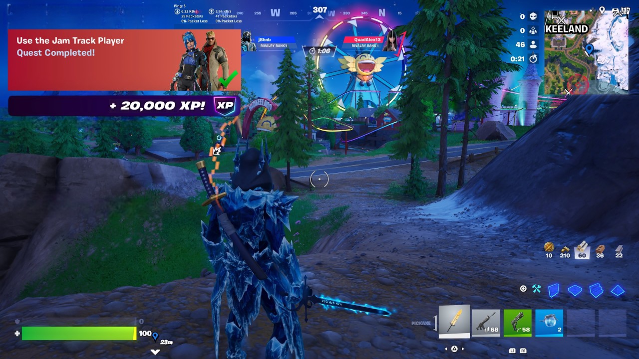 Fortnite - Use The Jam Track Player (WEEK 1 Quests Challenges)