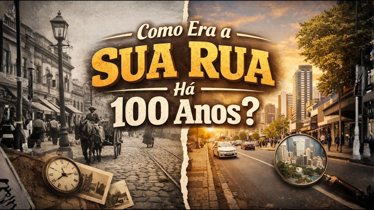 Como Era a SUA Rua Há 100 Anos? (Reconstrução por IA)