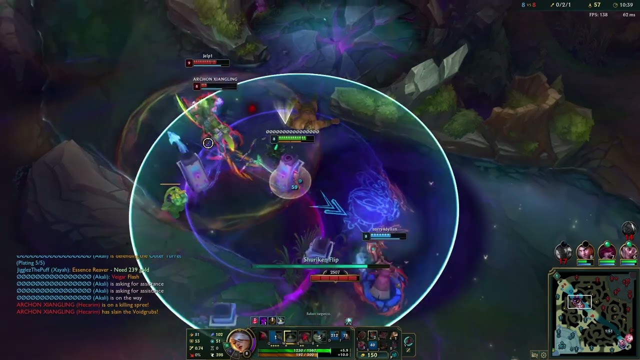 G4 Akali Vs Veigar Loss KDA:7/9/4 2/12/26