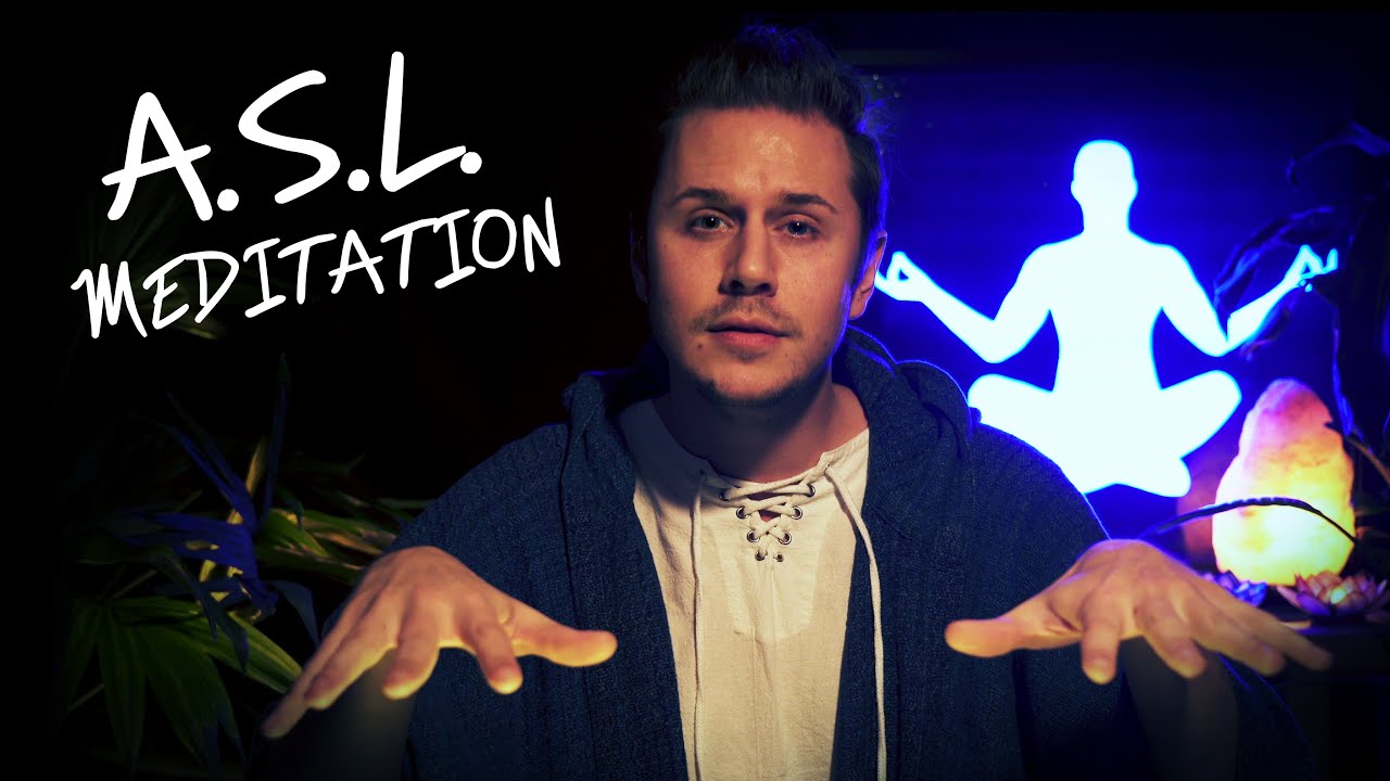 Sign Language Guided Breathing Meditation For the Deaf & Hard of Hearing | ASL | ASMR Hand Movements
