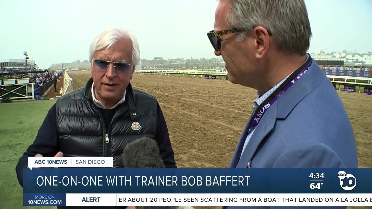 One-on-one with horse trainer Bob Baffert at Breeders' Cup in Del Mar