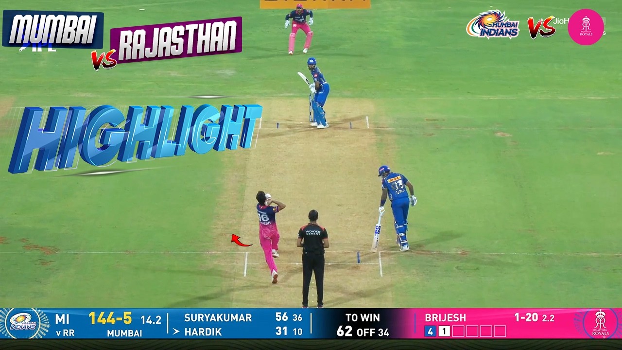 IPL 2026 : Mumbai Indians vs Rajasthan Royals Full Highlights | MI vs RR Full Highlights Video